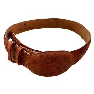 El General Authentic Ostrich Leather Men Belt